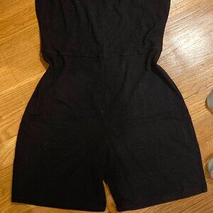 Black Spaghetti Strap Romper